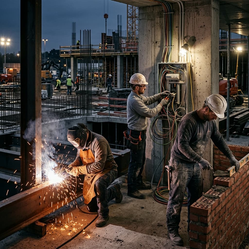 Skilled Labor Supply for Construction Projects Worldwide